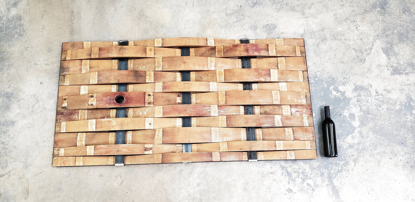 Wine Barrel Stave Headboard - Llala - Made from retired CA wine barrels. 100% Recycled!