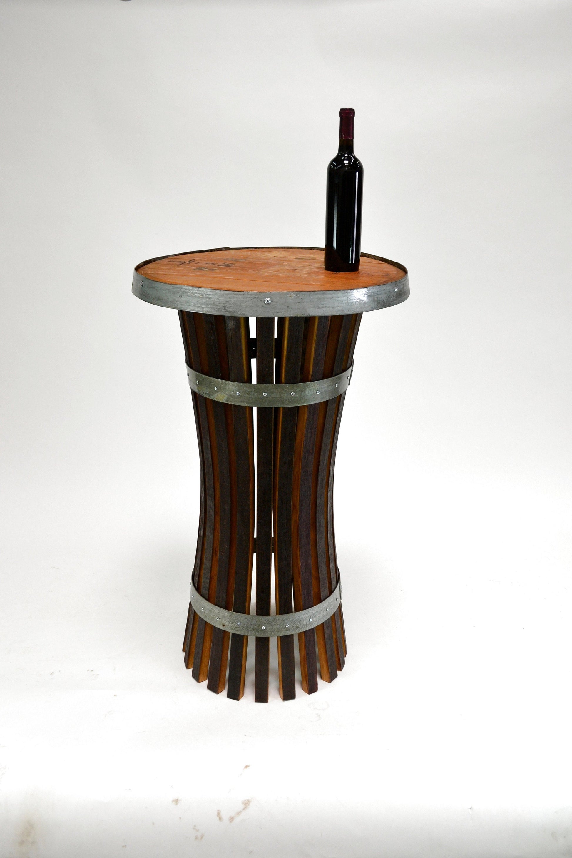 Wine Tasting / Pub Table - Yamato - Made from reclaimed CA wine barrels. 100% Recycled!