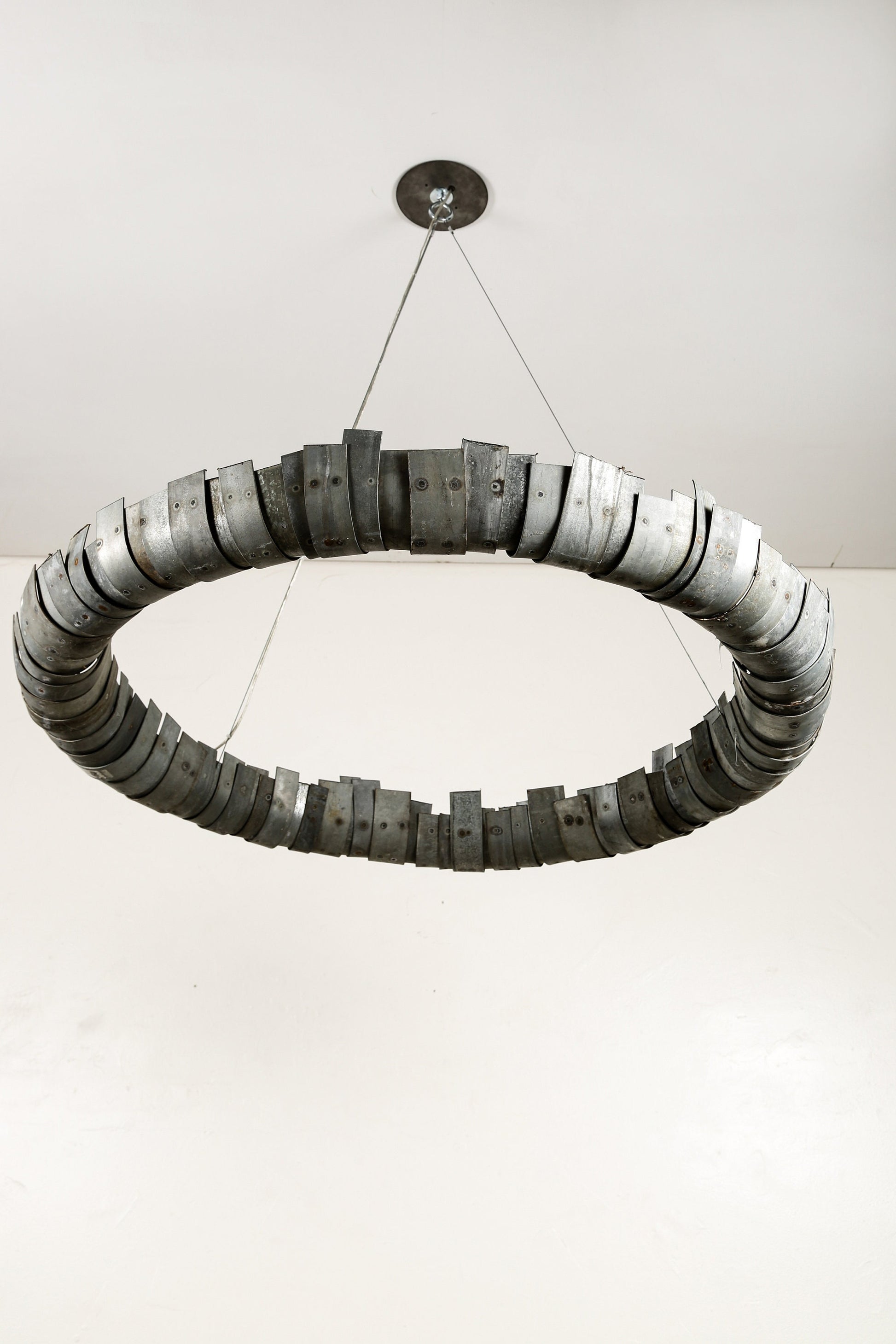 Wine Barrel Ring LED Chandelier - Circulum - made from retired wine barrel rings. 100% Recycled!