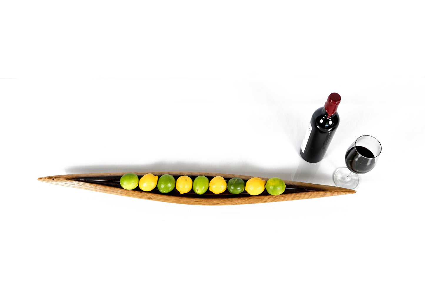 Wine Stave Fruit Tray - Batur - Made from reclaimed California wine barrels. 100% Recycled!
