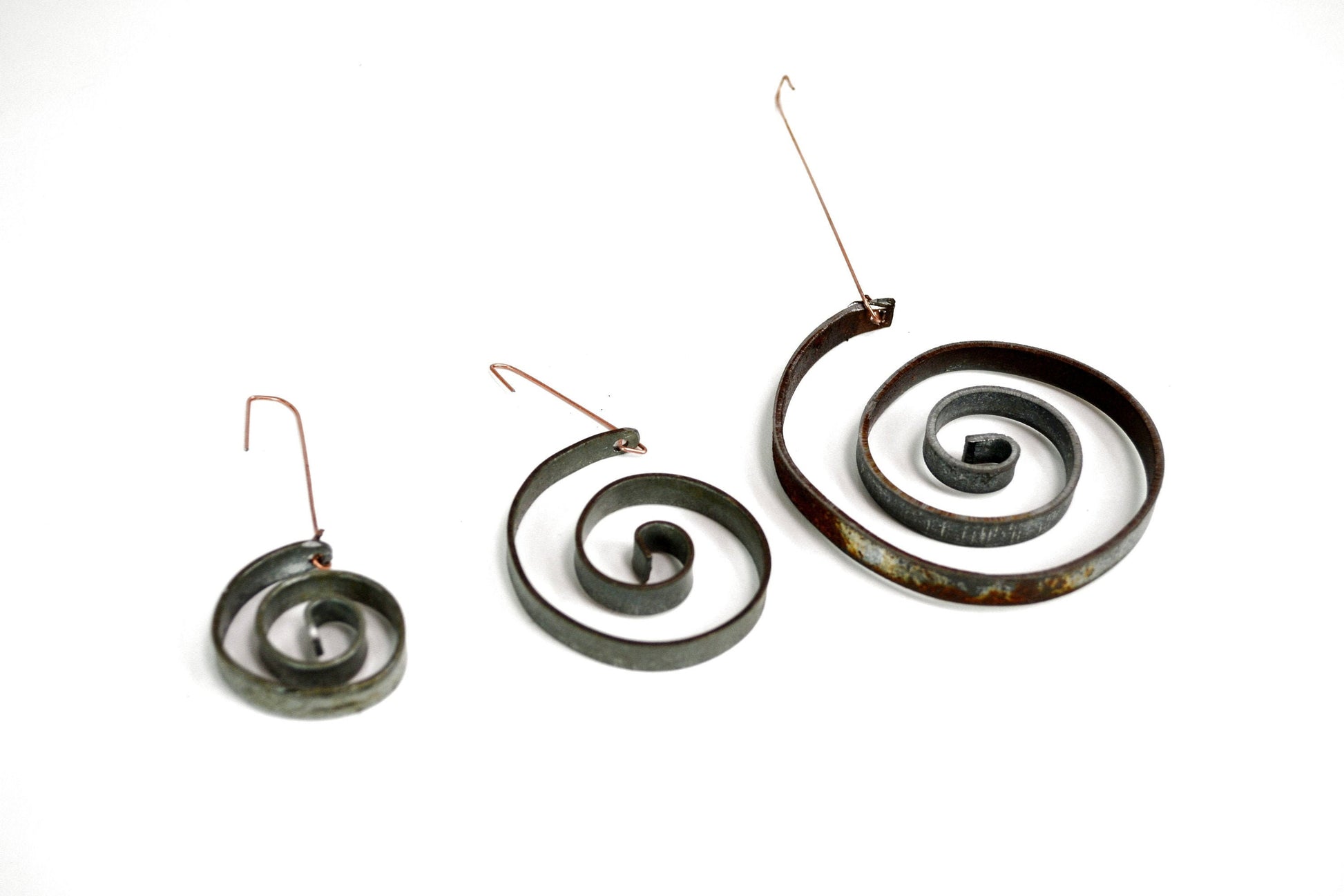 Wine Barrel Ring Ornaments Set of 3 - Parau - Made from retired California wine barrel rings. 100% Recycled!