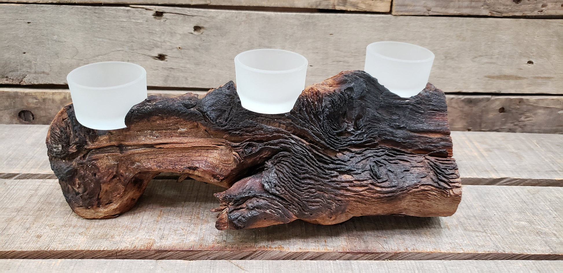 Grapevine Candle Holder 0339 Made from retired Stags Leap Cabernet grapevines - 100% Recycled!