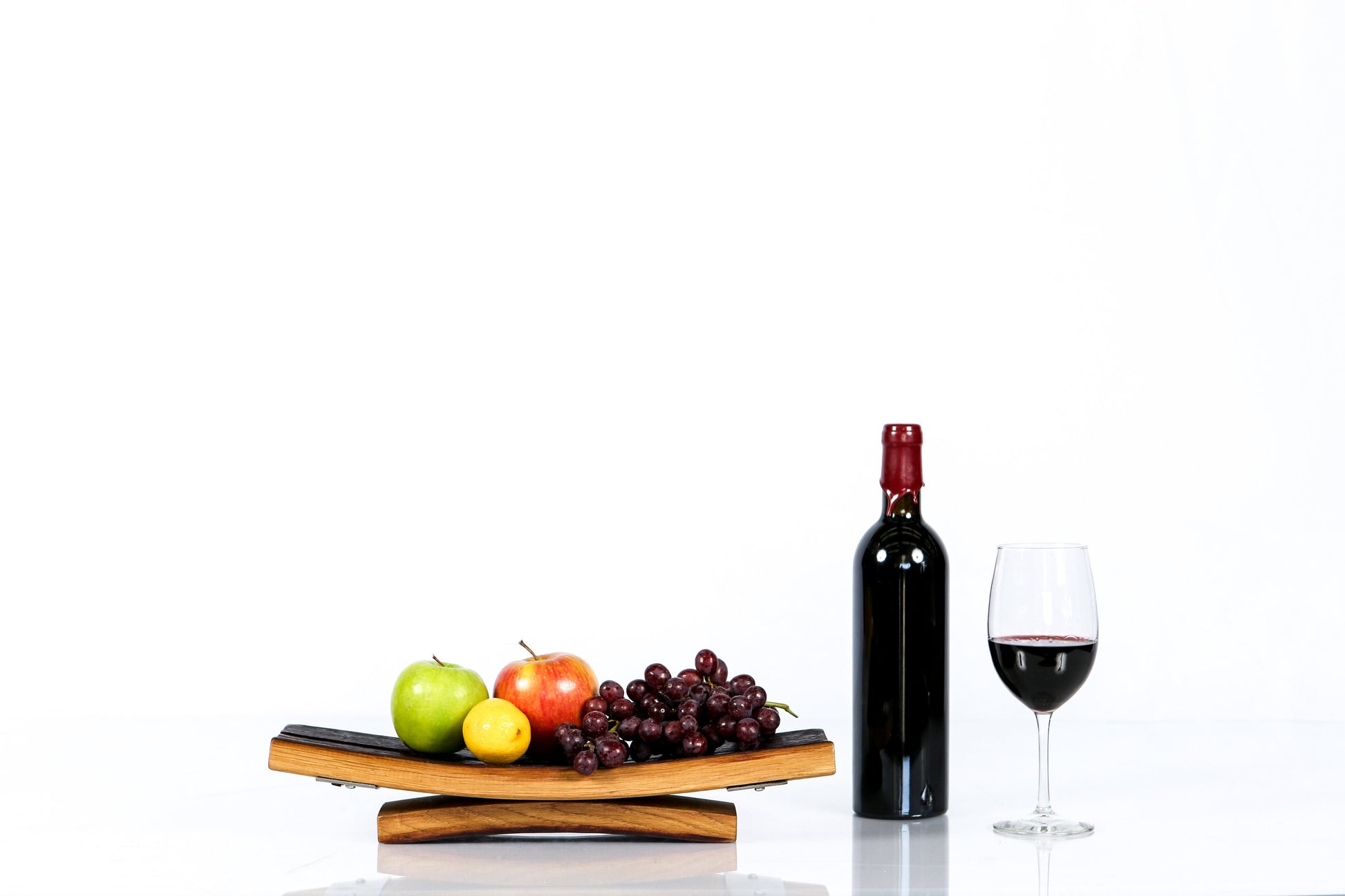Wine Barrel Serving Tray - Kuveza - Made from retired California wine barrels 100% Recycled and ready to Ship!