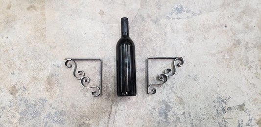 Wine Barrel Wall Brackets - Fassstahl - made from retired wine barrel rings 100% Recycled!