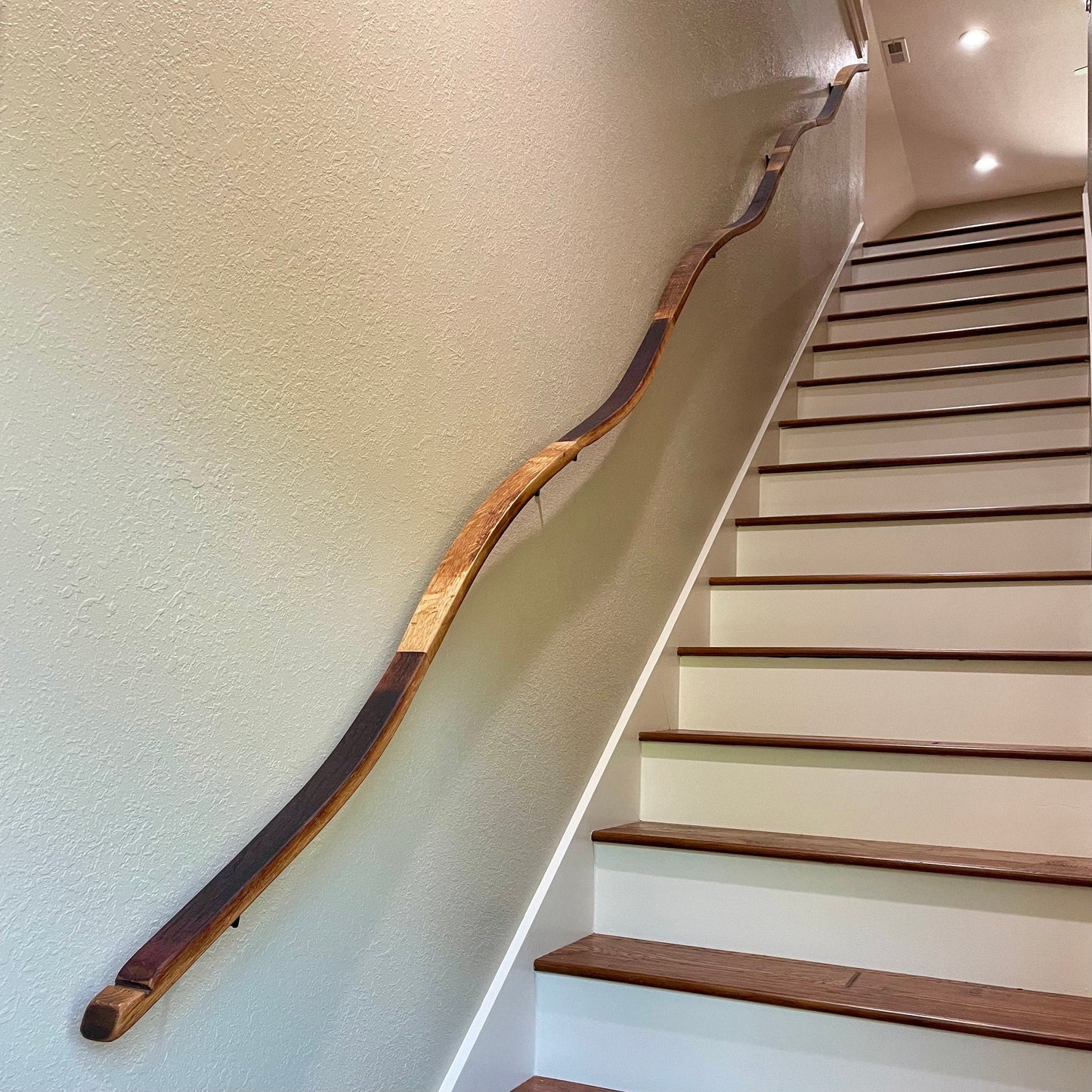SALE Wine Barrel Stair Handrails - Barana - Made from retired California wine barrels 100% Recycled! 110223-3