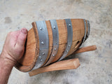 Wine Barrel Pet Bed 0748 Made from retired CA wine barrels. 100% Recycled!