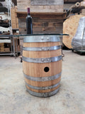 Mini Wine Barrel Side Table made from retired Napa wine barrels 100121-56. 100% Recycled!