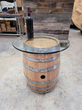 Mini Wine Barrel Side Table made from retired Napa wine barrels 100121-56. 100% Recycled!