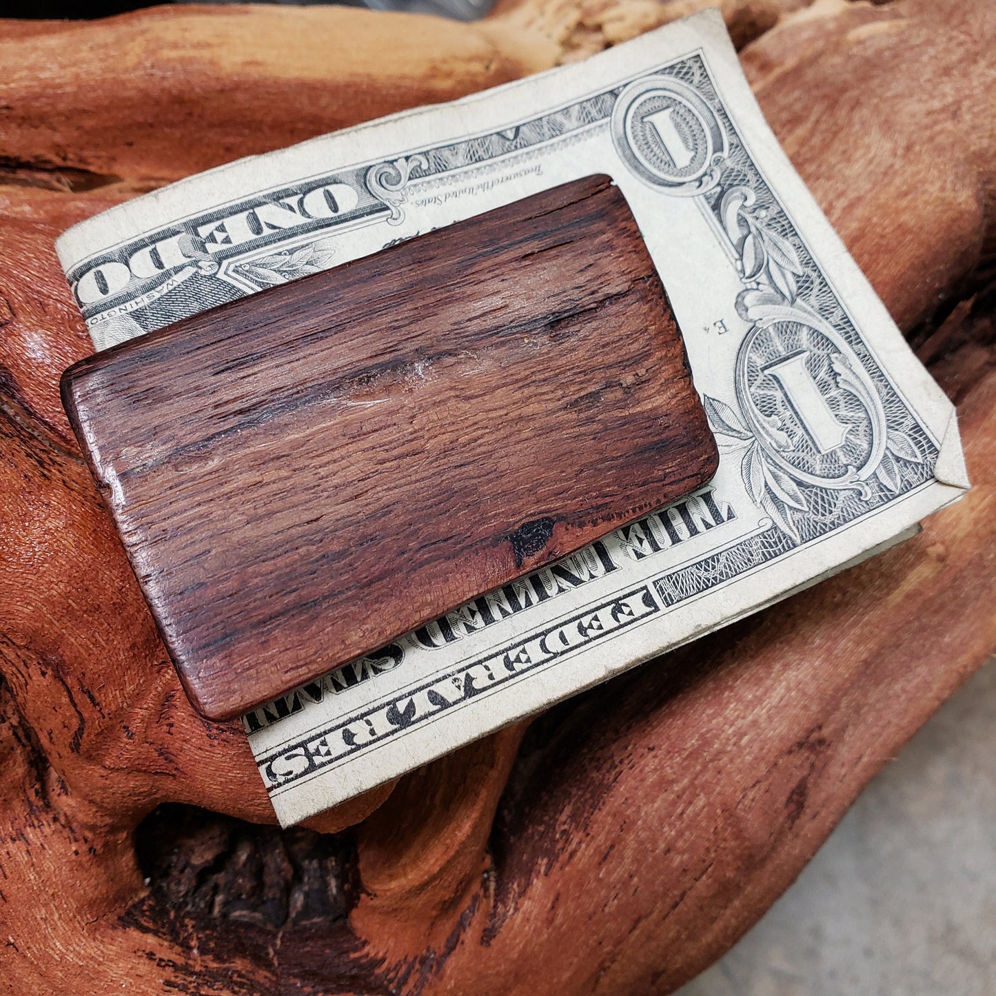 Grapevine Money Clip Made from Retired Cabernet California Grape Vines. 102621-08 100% Recycled!