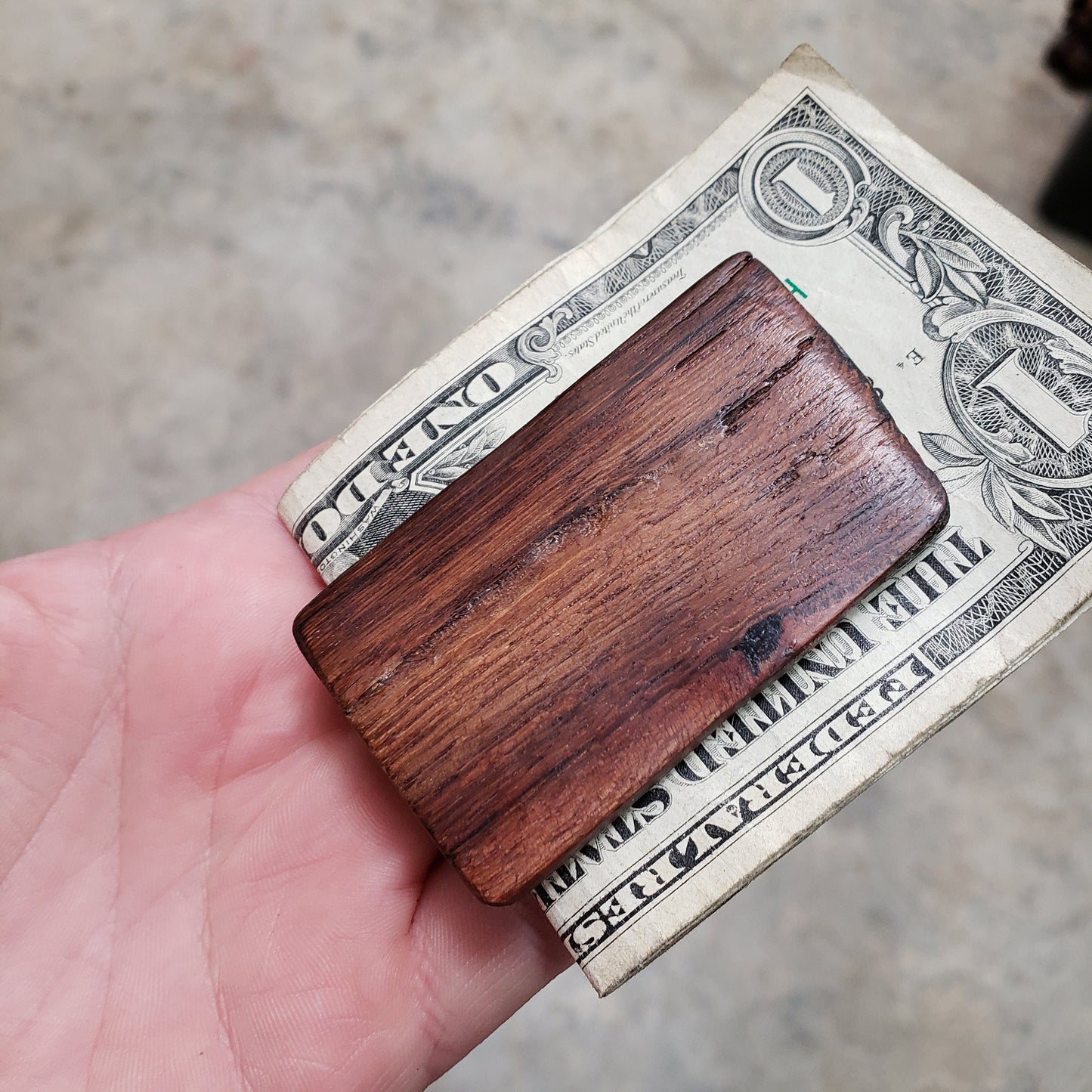 Grapevine Money Clip Made from Retired Cabernet California Grape Vines. 102621-08 100% Recycled!