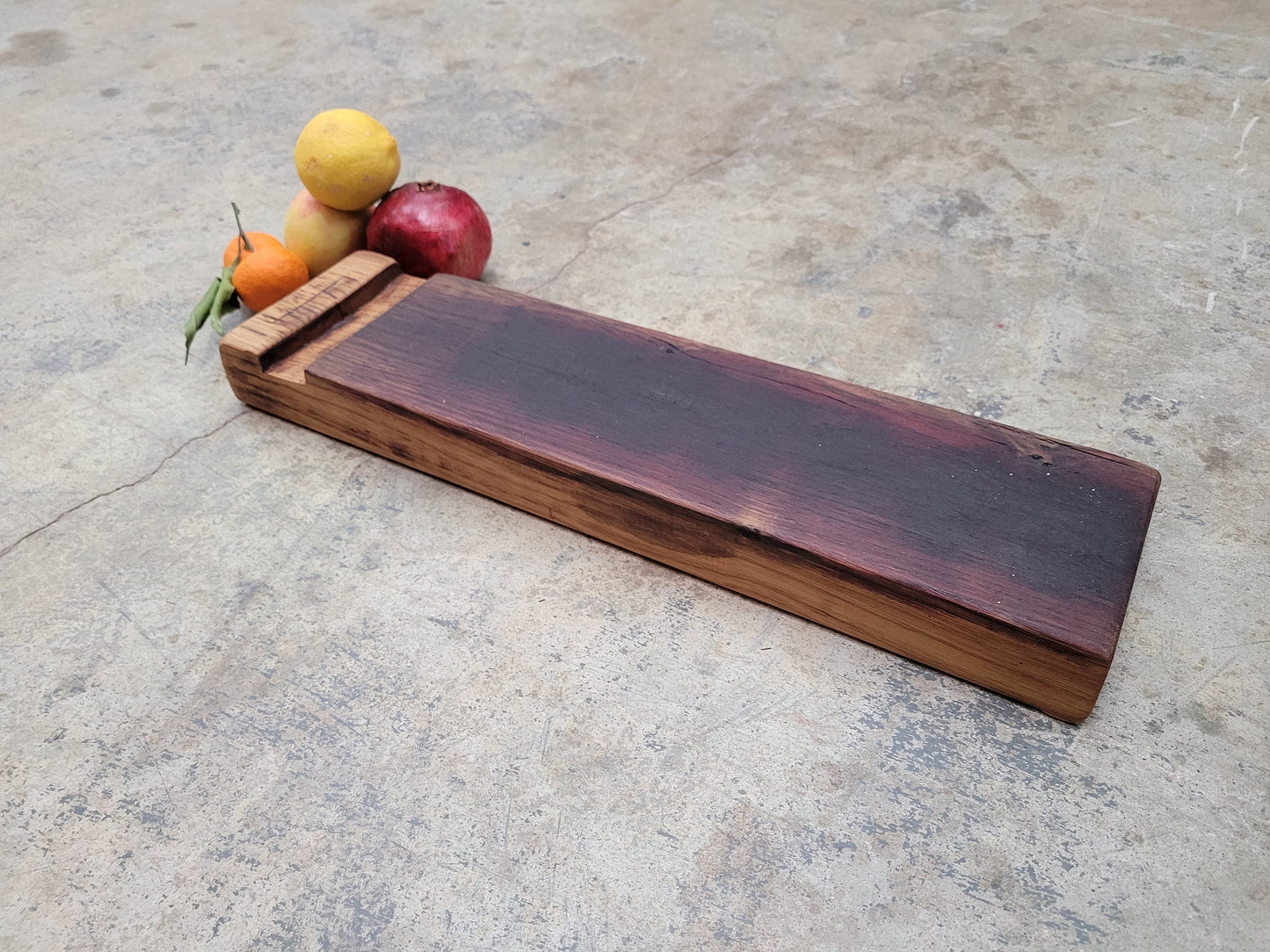Wine Barrel Cutting Board Made from huge retired California wine barrels - 100% Recycled + Ready to Ship! 112621-6