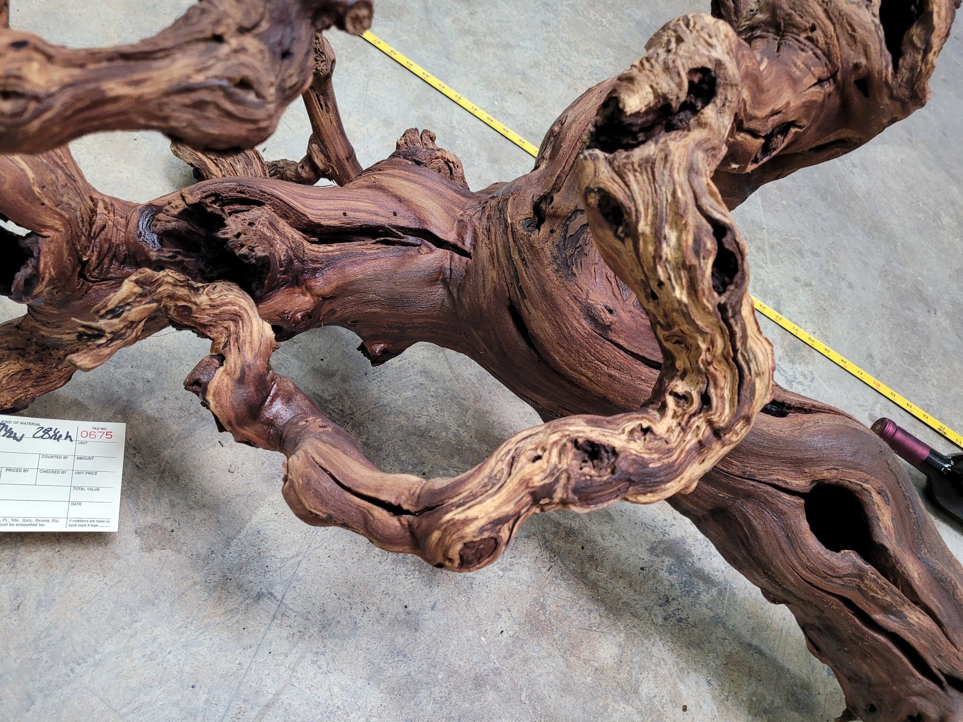 Grape Vine Art From Silver Oak 0675 made from retired Napa Zinfandel grapevine 100% Recycled + Ready to Ship!