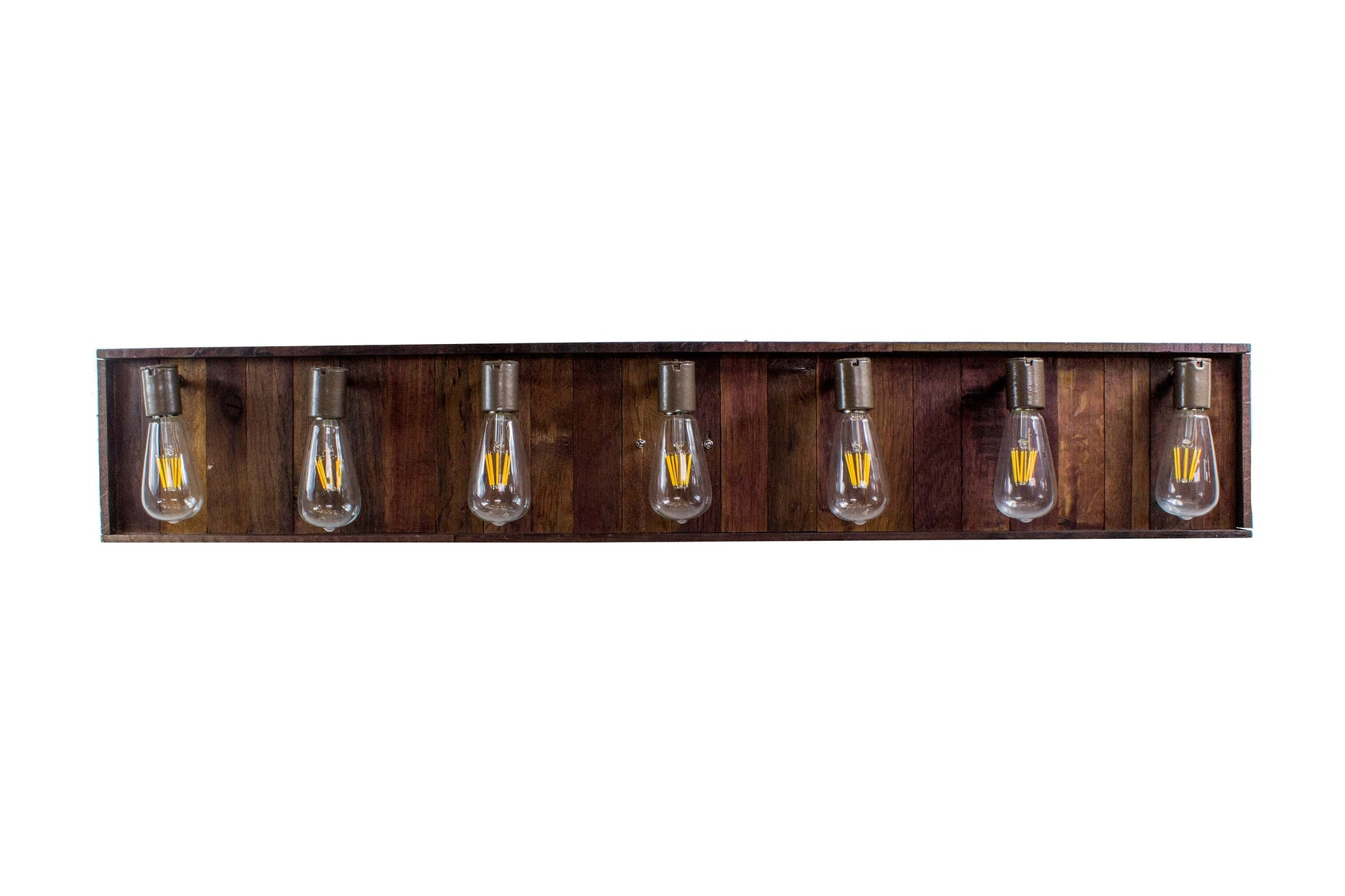 Wine Barrel Wood Vanity Light - Aquila Extended - Made from retired California wine barrels. 100% Recycled!