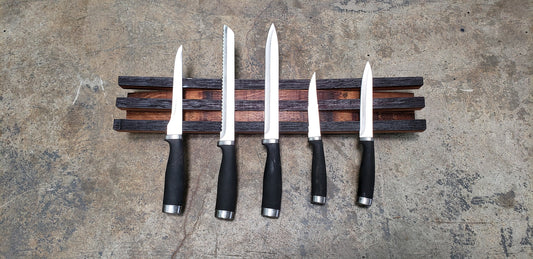 Wine Barrel Magnetic Knife Rack - Osto - Made from retired Napa Valley Barrels. 100% Recycled!