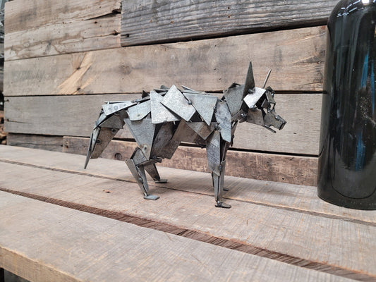 Fox Made From Retired Napa Wine Barrel Rings - Limited Edition - Signed + Numbered - 100% Recycled!