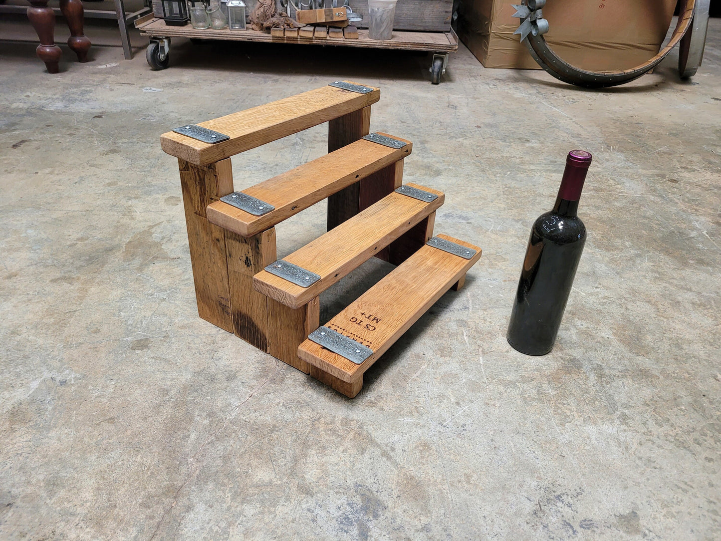 Wine Barrel Pet Stairs - Tangga - Made from retired California wine barrels. 100% Recycled!
