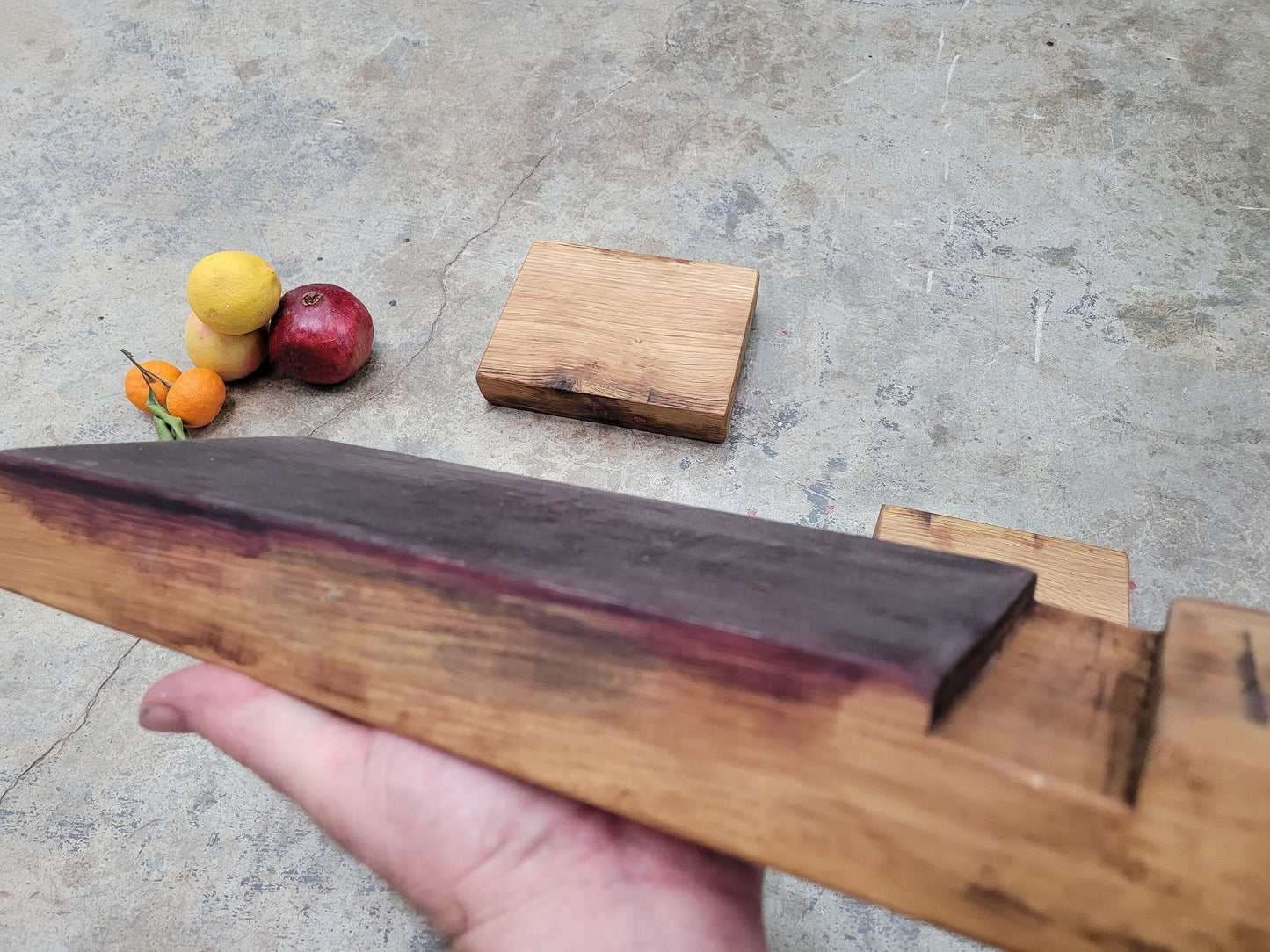 SALE Set of 3 Wine Barrel Cutting / Chopping / Charcuterie Boards Made from retired CA wine barrels. 100% Recycled!
