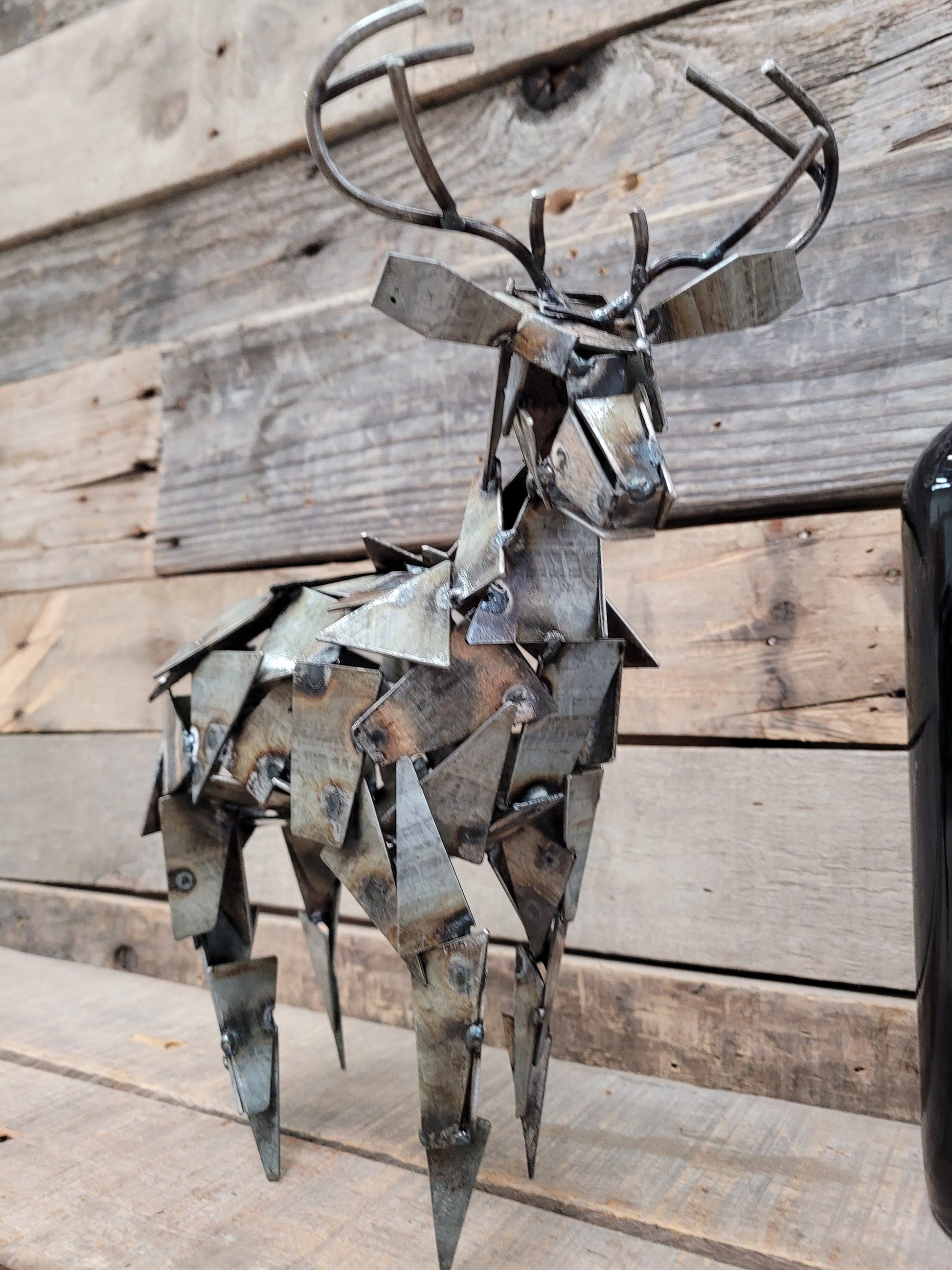 Deer Made From Retired Napa Wine Barrel Rings - Limited Edition - Signed + Numbered - 100% Recycled!
