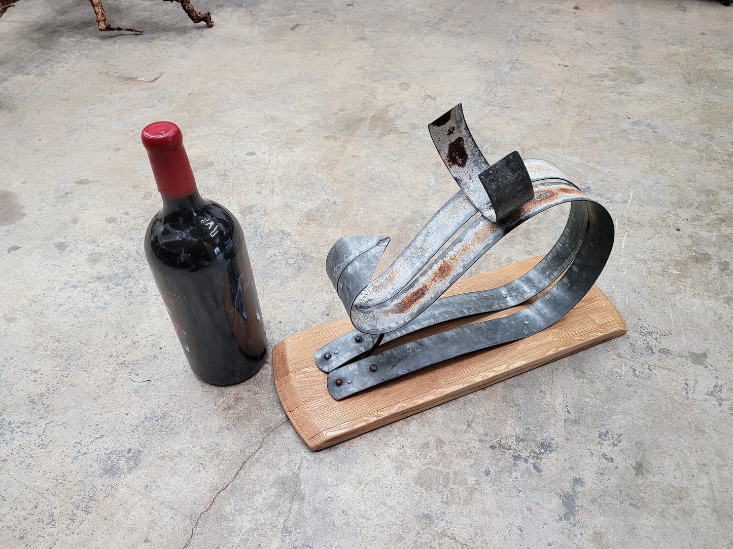 Magnum Wine Bottle Holder - Kuono - Made from retired California wine barrels. 100% Recycled!