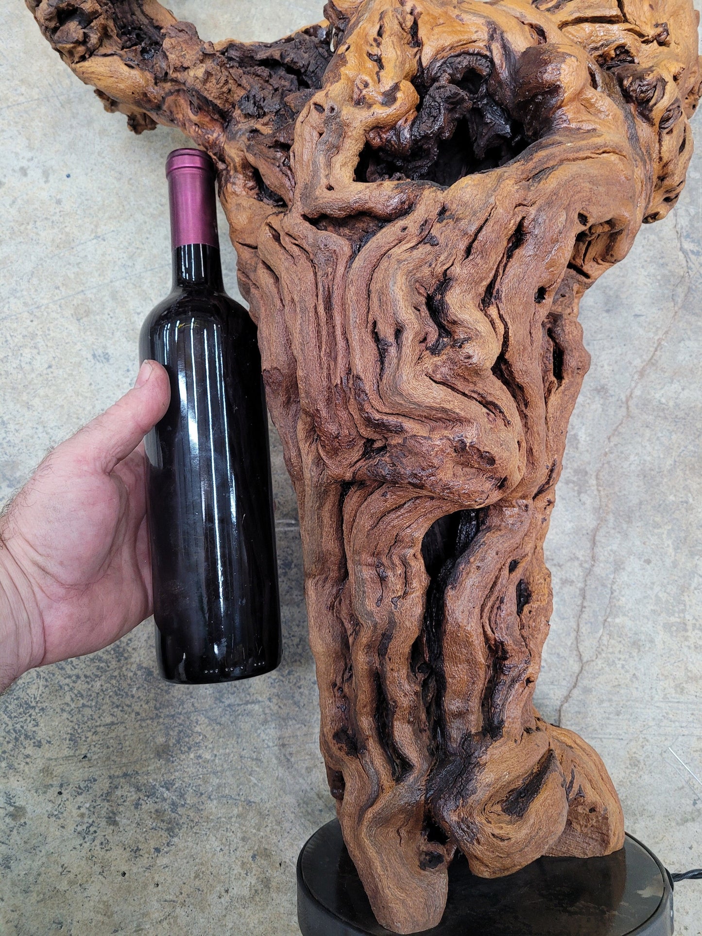 Old Vine Grapevine Lamp - Sahar - made from retired Inglenook Cabernet grapevine 100% Reclaimed Napa Valley Grapevine! 121121-8