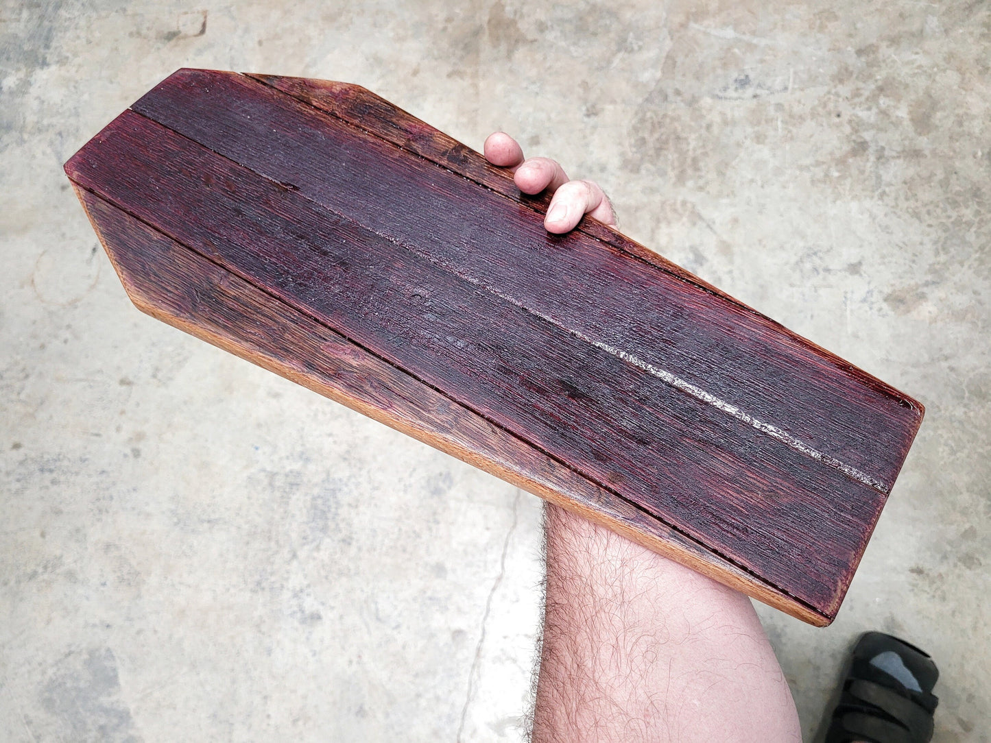 Coffin Chopping / Charcuterie Tray - Ravka - Made from retired California wine barrels. 100% Recycled!