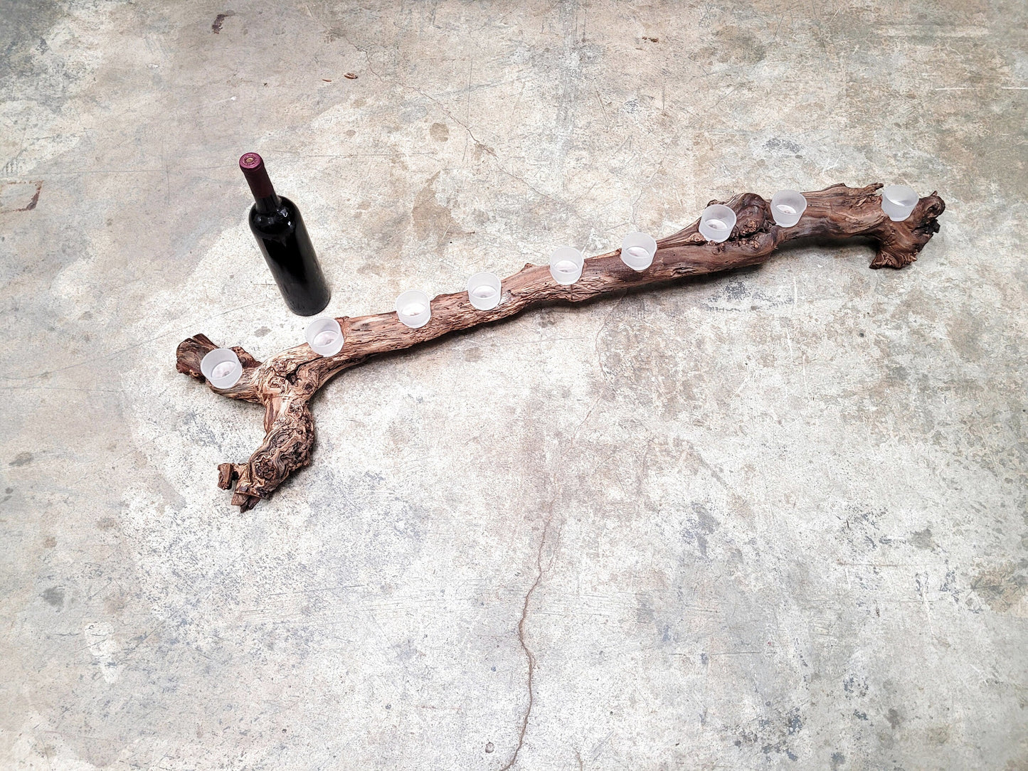 Beaulieu Vineyard Cabernet Candle Holder Made from retired California grapevines - 100% Recycled + Ready to Ship! 092322-8