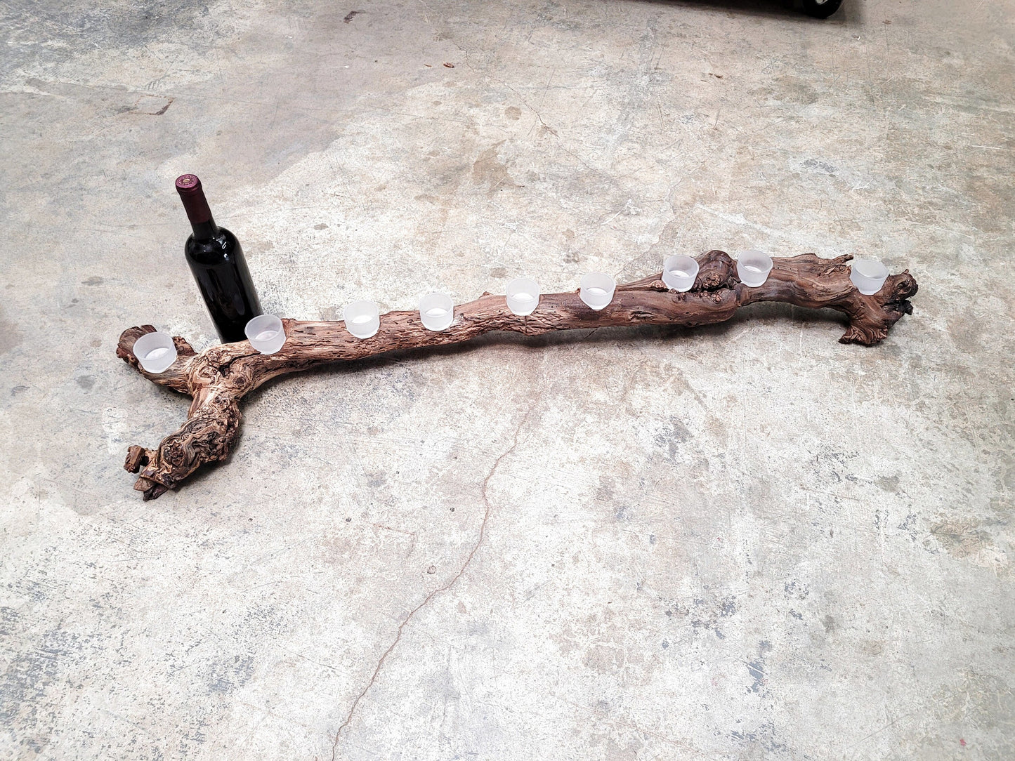 Beaulieu Vineyard Cabernet Candle Holder Made from retired California grapevines - 100% Recycled + Ready to Ship! 092322-8