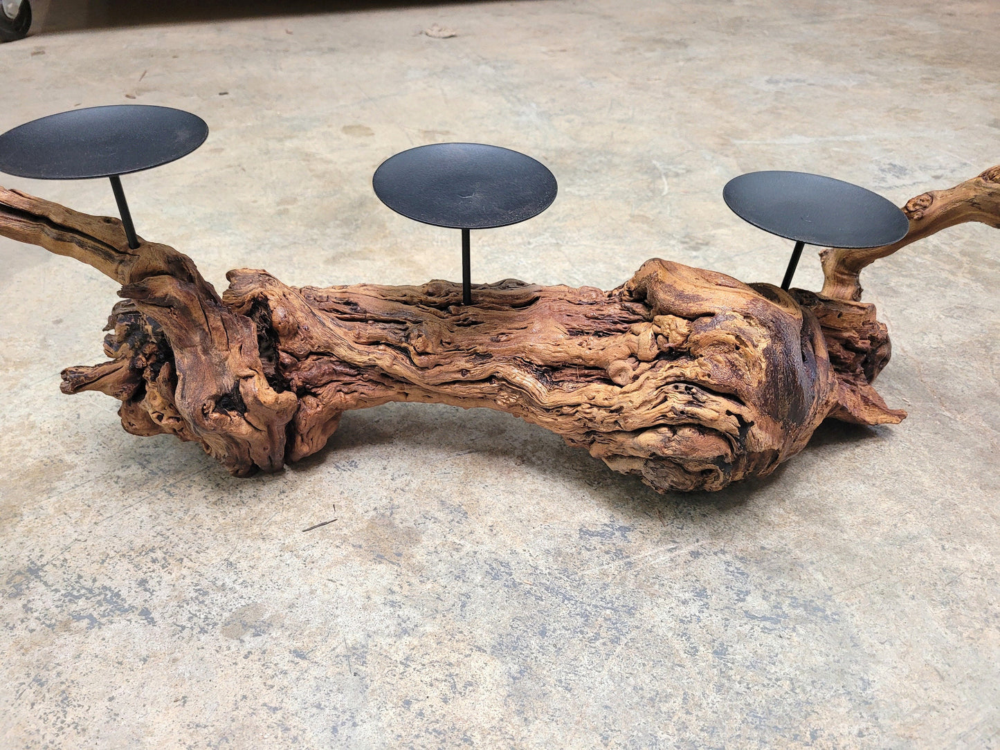 Stag's Leap Cabernet Grapevine Candle Holder made from their oldest vines- 100% Recycled! Ready to Ship! 092722-2