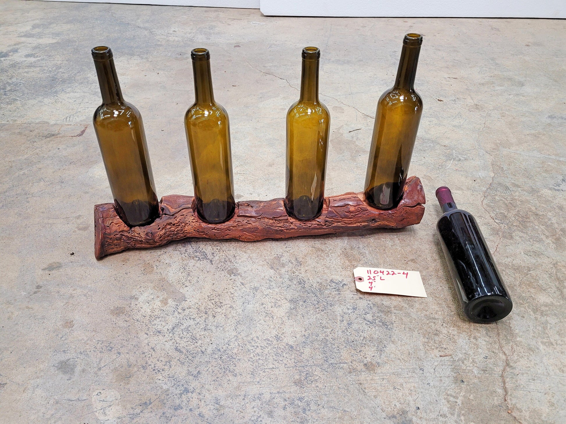 Silver Oak Grapevine 4 Bottle Holder - Made from retired California grapevines - 100% Recycled + Ready to Ship! 110422-4