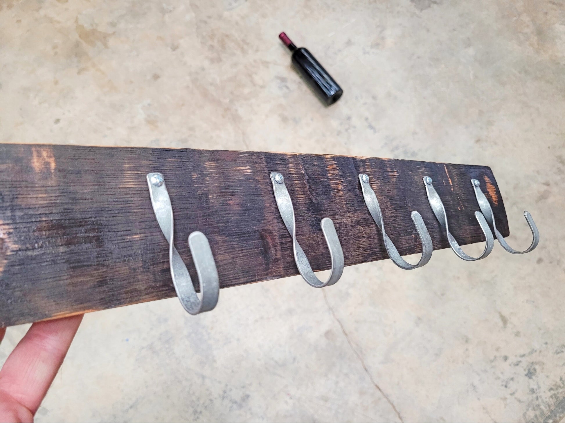Whiskey Barrel Coat Rack - KUKA - Made from Premiere Retired Whisky Barrels 100% Recycled!