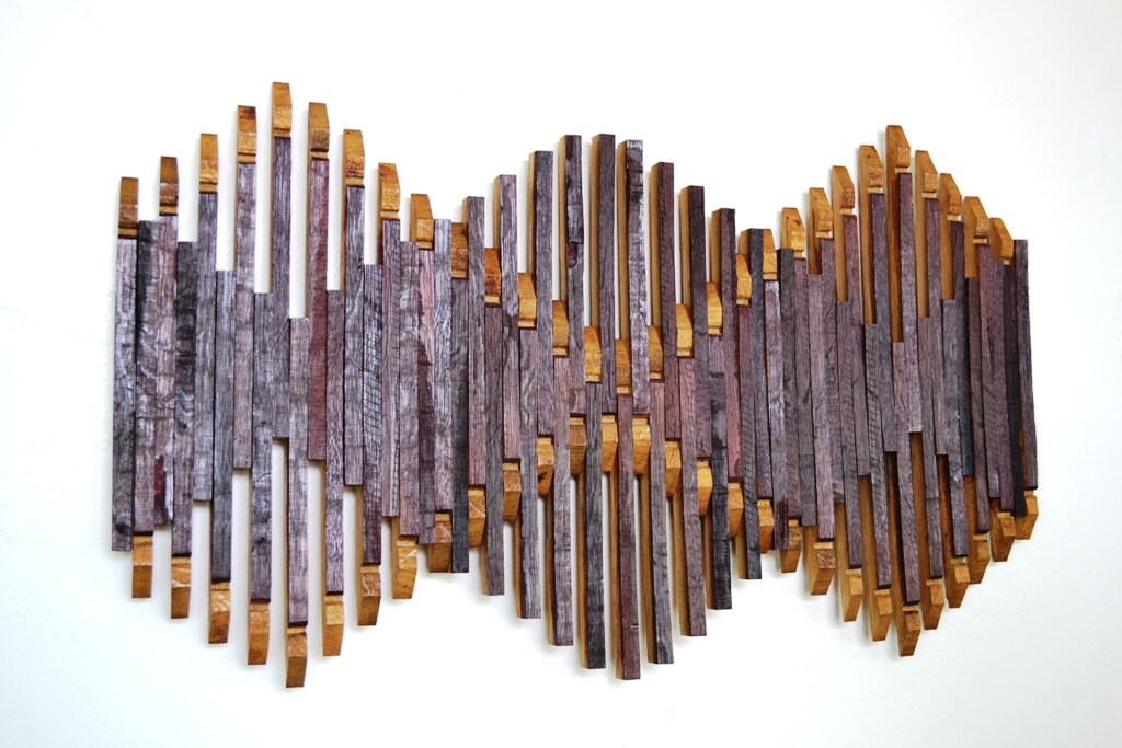 Wine Barrel Art Piece - Inda - Made from retired California wine barrels. 100% Recycled!