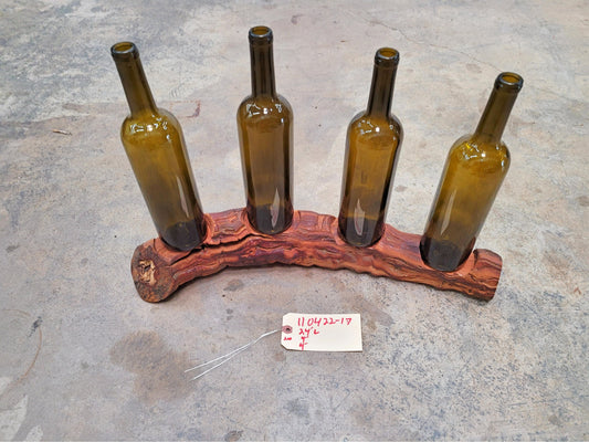Silver Oak Grapevine 4 Bottle Holder - Made from retired California grapevines - 100% Recycled + Ready to Ship! 110422-17