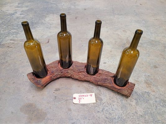 Silver Oak Grapevine 4 Bottle Holder - Made from retired California grapevines - 100% Recycled + Ready to Ship! 110422-18