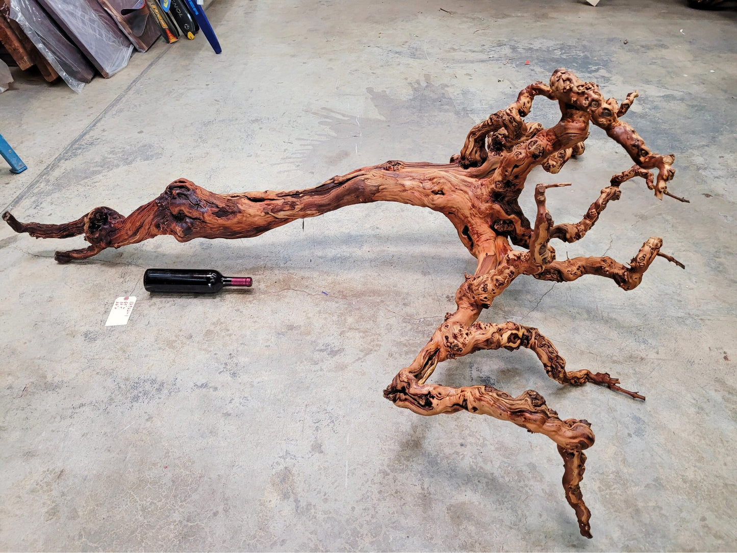 RARE "The Twins" Huge Grape Vine Art from retired Napa Cabernet grapevine 100% Reclaimed + ready to ship! 112922-1