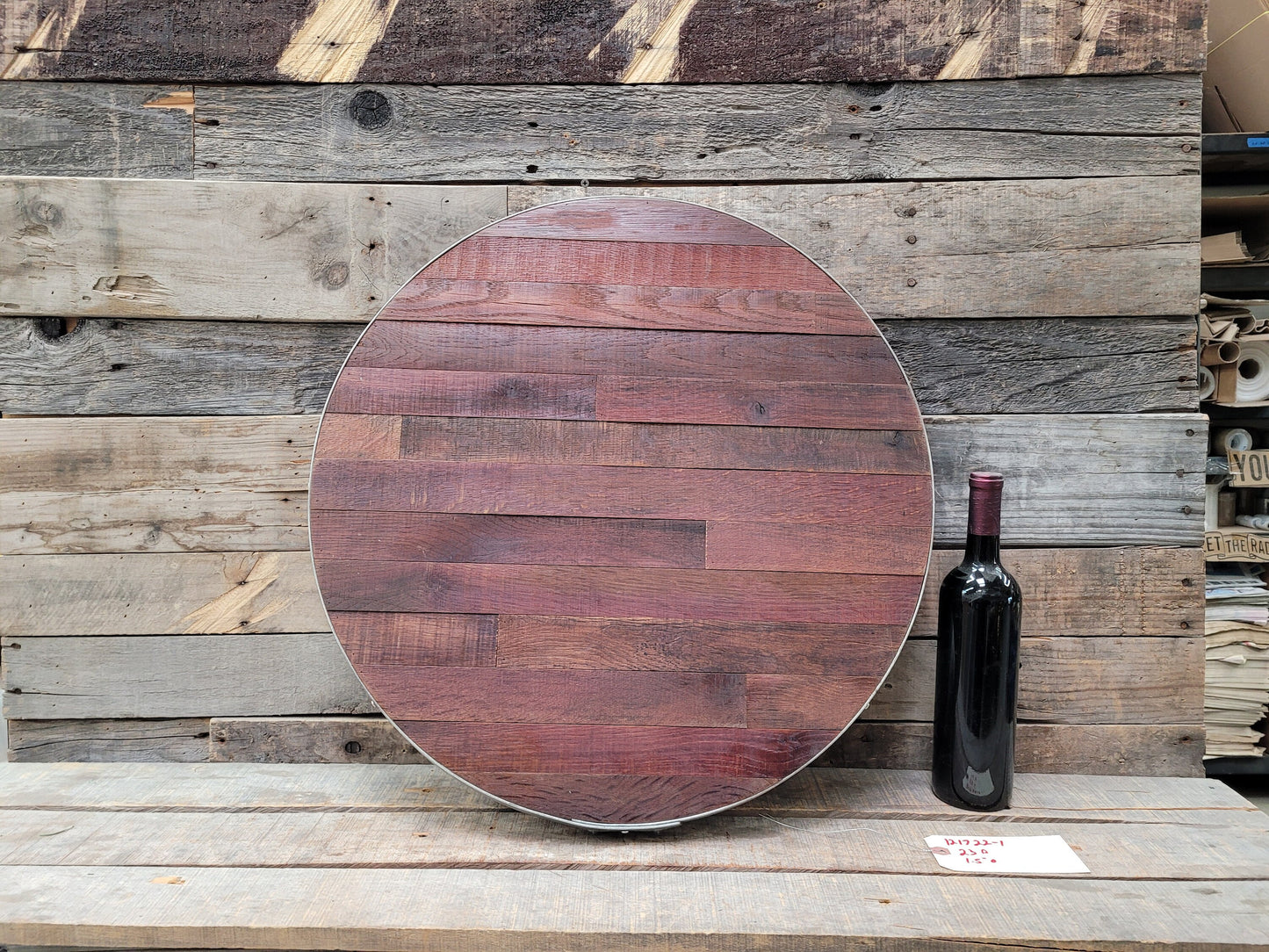 Wine Barrel Art Piece Made from retired California Wine Barrels - 100% Recycled + Ready to Ship!! 121722-1