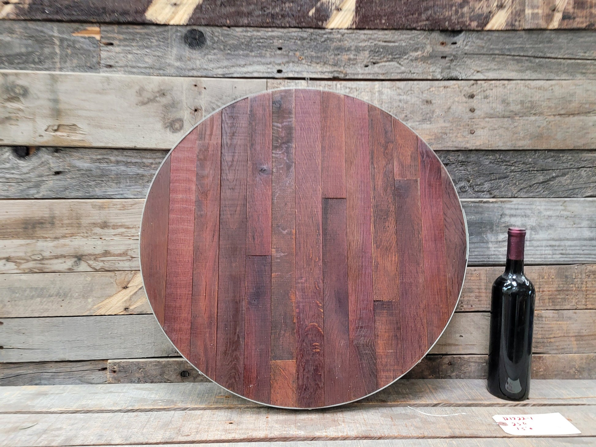 Wine Barrel Art Piece Made from retired California Wine Barrels - 100% Recycled + Ready to Ship!! 121722-1