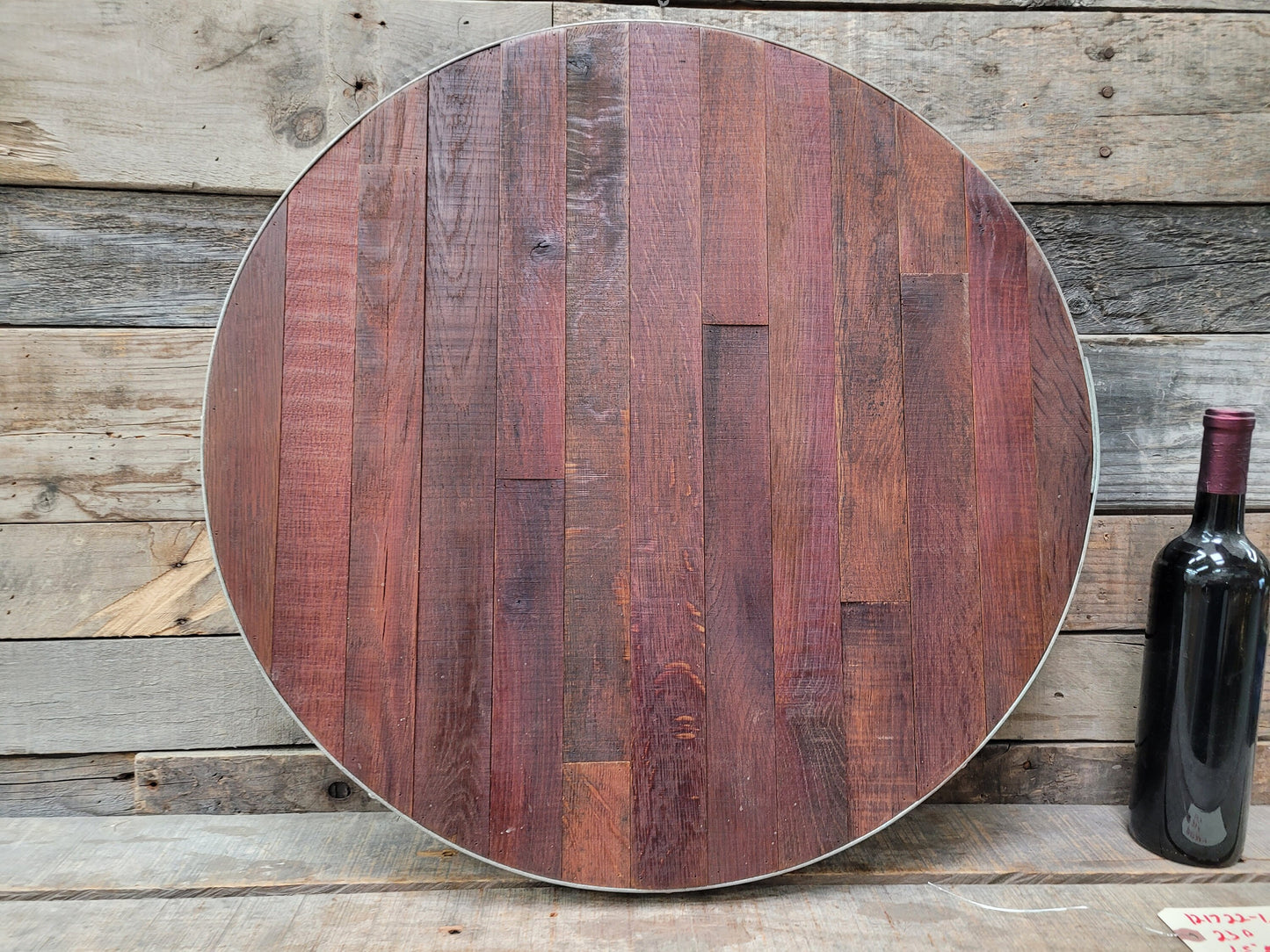 Wine Barrel Art Piece Made from retired California Wine Barrels - 100% Recycled + Ready to Ship!! 121722-1