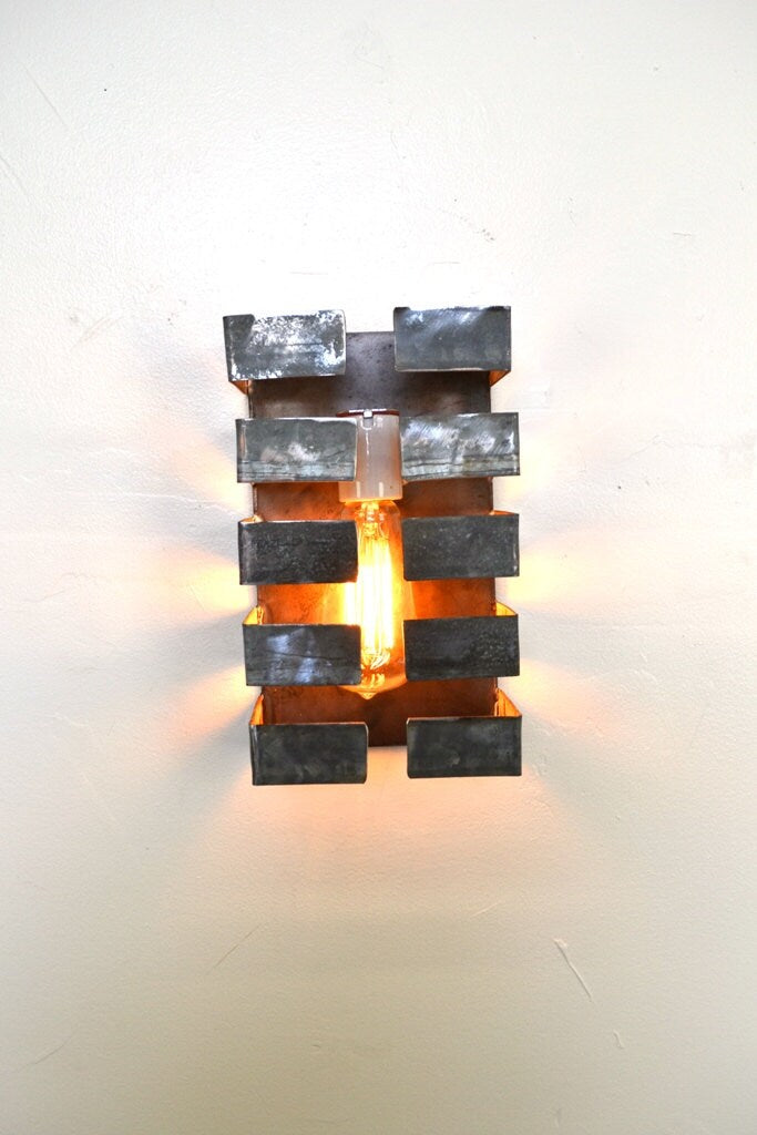 Wine Barrel Wall Sconce - Scarab - Made from retired California wine barrel rings. 100% Recycled!
