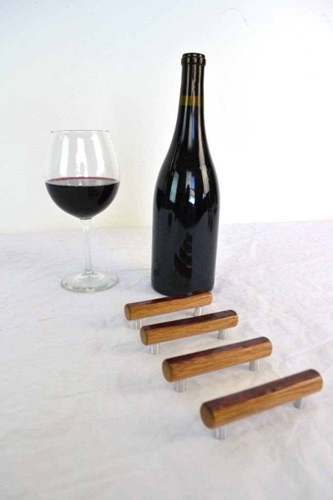 Wine Barrel Pull / Handle "Tarik" made from retired Napa California wine barrels  - 100% Recycled!