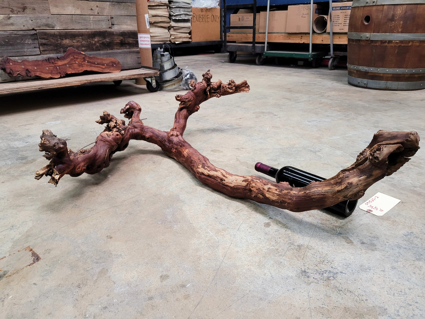 Firestone Winery Cabernet Grape Vine Art from Santa Barbara 100% Recycled + Ready to Ship! 041523-2