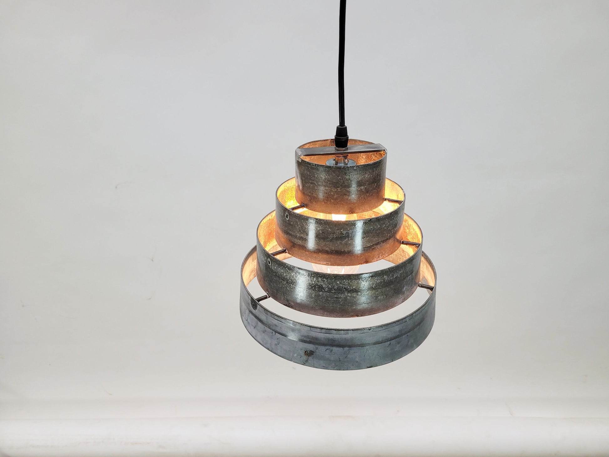 Wine Barrel Ring Pendant Light - Keilur - Made from Retired California wine barrel rings. 100% Recycled!ings 100% Recycled!