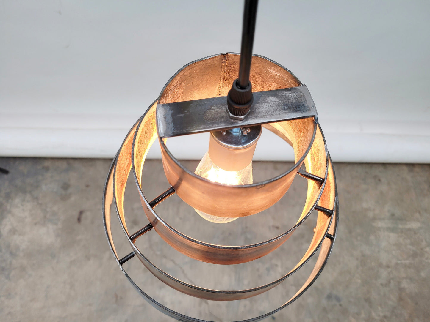 Wine Barrel Ring Pendant Light - Keilur - Made from Retired California wine barrel rings. 100% Recycled!ings 100% Recycled!