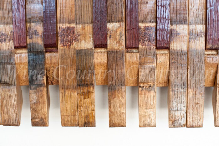 Wine Barrel Art - Piano Keys - Made from retired California wine barrels 100% Recycled!