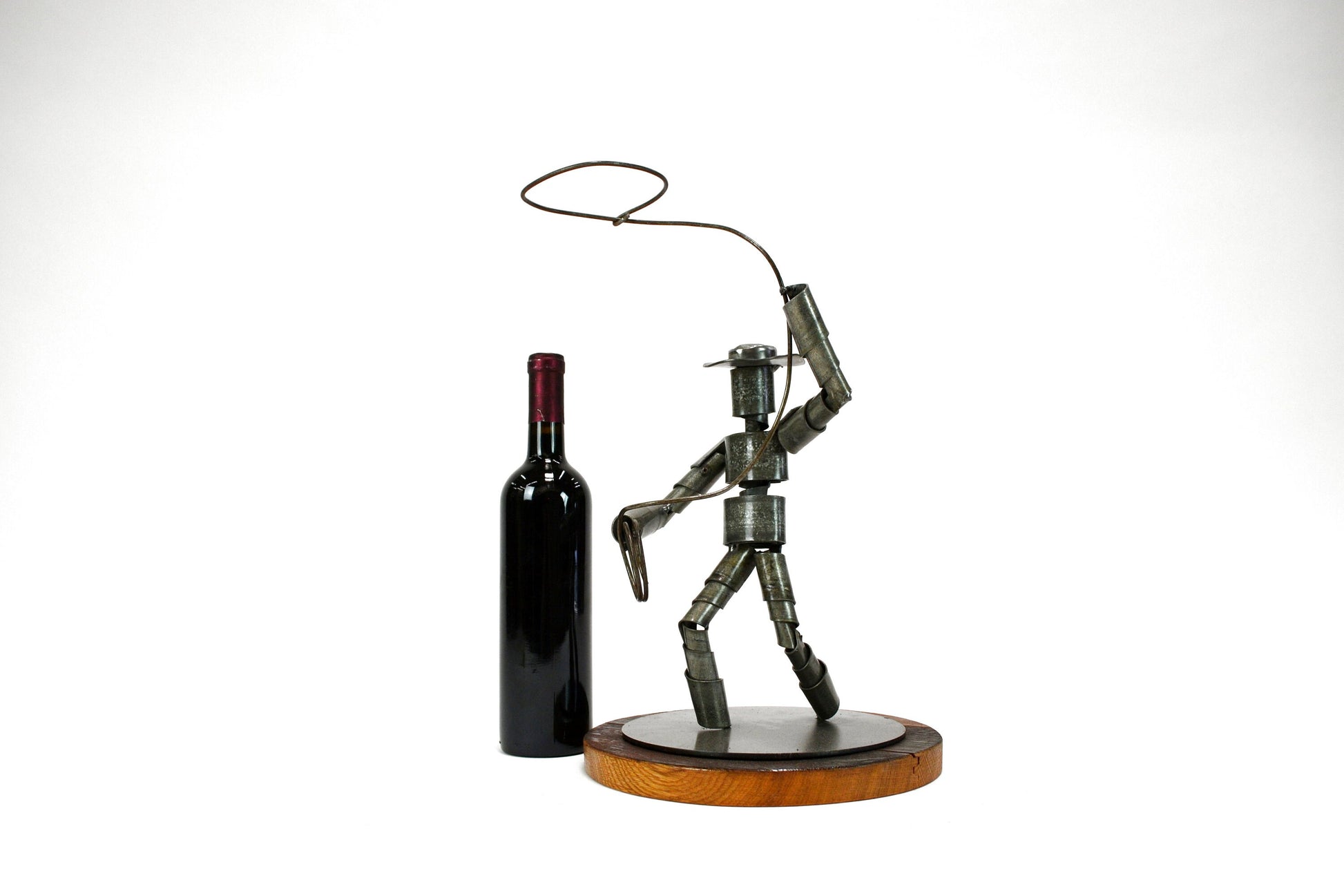 Cowboy Lasso Made From Retired Napa Wine Barrel Rings - Limited Edition - Signed + Numbered - 100% Recycled!