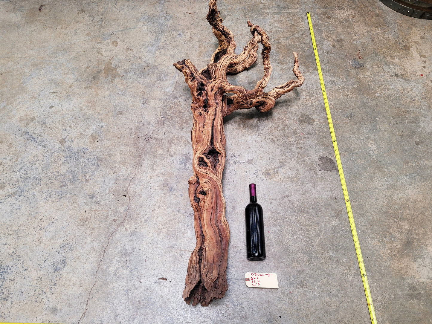 Bogle Vineyards Old Vine Zinfandel Grapevine Art From California 100% Reclaimed + Ready to Ship!! 071722-9