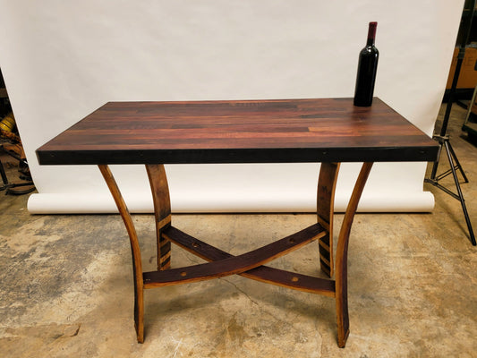 Wine Barrel Tasting Table - Hanpara - Made from reclaimed California wine barrels. 100% Recycled!