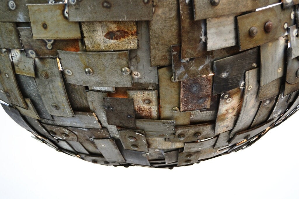 Wine Barrel Ring Light - Tesselation - Made from retired California wine barrel rings. 100% Recycled!