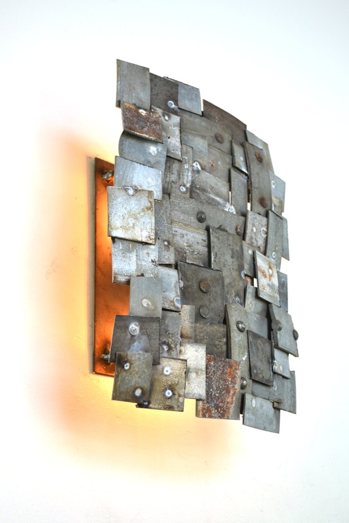 Wine Barrel Wall Sconce - Pastiche - Made from retired California wine barrel rings. 100% Recycled!