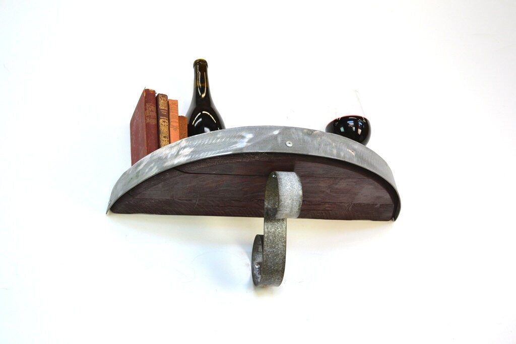 Duplicate-Wine Barrel Head Shelf - Polowa - Made from reclaimed California wine barrels. 100% Recycled!