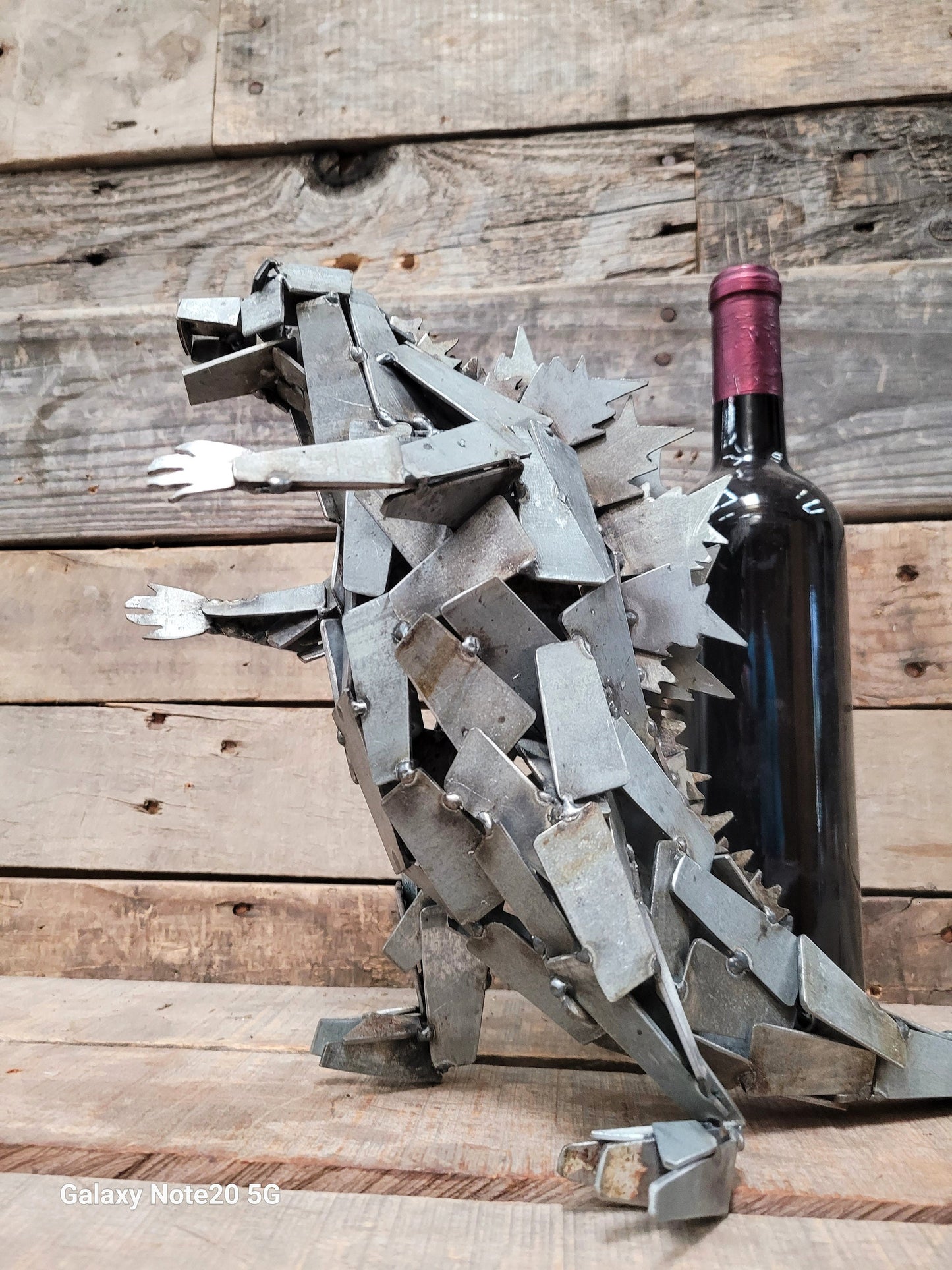 Godzilla! Made From Retired Napa Wine Barrel Rings - Limited Edition - Signed + Numbered - 100% Recycled!
